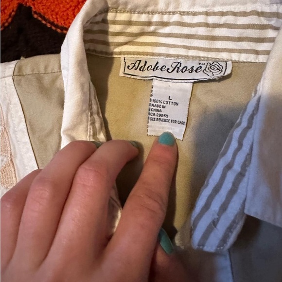 Adobe Rose ladies western shirt sleeve buttondown - Picture 4 of 4